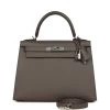 Hermès Pre-owned Hermes Kelly Sellier 28 Etain Epsom Palladium Hardware -Online Bag Store H K 240130 1 01