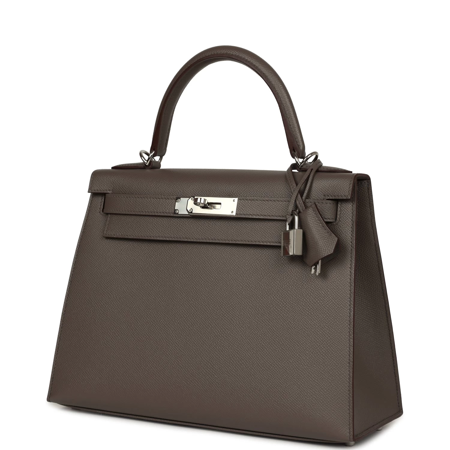 Hermès Pre-owned Hermes Kelly Sellier 28 Etain Epsom Palladium Hardware 7 Hermès Pre-owned Hermes Kelly Sellier 28 Etain Epsom Palladium Hardware - Image 5