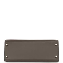 Hermès Pre-owned Hermes Kelly Sellier 28 Etain Epsom Palladium Hardware 16 Hermès Pre-owned Hermes Kelly Sellier 28 Etain Epsom Palladium Hardware -Online Bag Store H K 240130 1 06