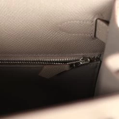Hermès Pre-owned Hermes Kelly Sellier 28 Etain Epsom Palladium Hardware 19 Hermès Pre-owned Hermes Kelly Sellier 28 Etain Epsom Palladium Hardware -Online Bag Store H K 240130 1 10