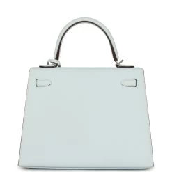 Hermès Pre-owned Hermes Kelly Sellier 25 Bleu Brume Epsom Palladium Hardware -Online Bag Store H K 240201 1 05