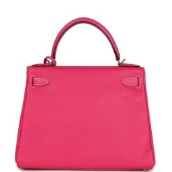 Hermès Pre-owned Hermes Kelly Retourne 28 Rose Tyrien Candy Epsom Palladium Hardware -Online Bag Store H K 240202 1 05