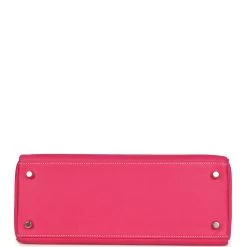 Hermès Pre-owned Hermes Kelly Retourne 28 Rose Tyrien Candy Epsom Palladium Hardware -Online Bag Store H K 240202 1 06