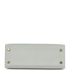 Hermès Hermes Special Order (HSS) Kelly Sellier 25 Gris Perle And Rose Sakura Chevre Brushed Gold Hardware -Online Bag Store H K 240205 4 06