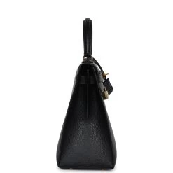 Hermès Vintage Hermes Kelly Sellier 28 Black Ardennes Gold Hardware -Online Bag Store H K 240207 2 04