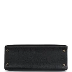 Hermès Vintage Hermes Kelly Sellier 28 Black Ardennes Gold Hardware -Online Bag Store H K 240207 2 06