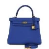 Hermès Hermes Kelly Retourne 25 Bleu Royal Togo Gold Hardware -Online Bag Store H K 240227 2 GO 01