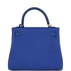 Hermès Hermes Kelly Retourne 25 Bleu Royal Togo Gold Hardware -Online Bag Store H K 240227 2 GO 05