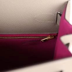 Hermès Hermes Special Order (HSS) Kelly Sellier 28 Gris Asphalte Verso Epsom Brushed Gold Hardware -Online Bag Store H K 240228 2 10