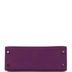 Hermès Pre-owned Hermes Sellier Kelly 25 Anemone Epsom Gold Hardware -Online Bag Store H K 240301 1 WG 06