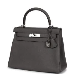 Hermès Hermes Kelly Retourne 28 Etain Togo Palladium Hardware -Online Bag Store H K 240311 2 03