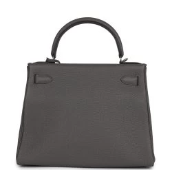 Hermès Hermes Kelly Retourne 28 Etain Togo Palladium Hardware -Online Bag Store H K 240311 2 05