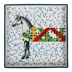 Hermès Hermes "Hippomobile" Porcelain Tray