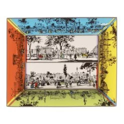 Hermès Hermes "L'Ombre Des Boulevards" Porcelain Change Tray