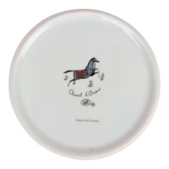 Hermès Hermes "Cheval D'Orient" Porcelain Desert Plate Set -Online Bag Store H OT 093022 1 04