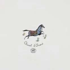 Hermès Hermes "Cheval D'Orient" Porcelain Tart Platter -Online Bag Store H OT 093022 3 03