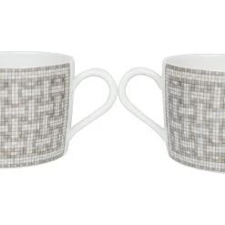 Hermès Hermes "Mosaique Au 24" Porcelain Tea Cup And Saucer Set -Online Bag Store H OT 101922 1 03