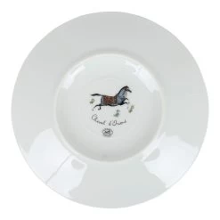 Hermès Hermes "Cheval D'Orient" Porcelain Tea Cup And Saucer Set -Online Bag Store H OT 101922 2 07