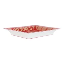 Hermès Hermes 2H Vide Poche "Hermes Sellier" Rouge Porcelain Change Tray 9 Hermès Hermes 2H Vide Poche "Hermes Sellier" Rouge Porcelain Change Tray -Online Bag Store H OT 120222 1 03