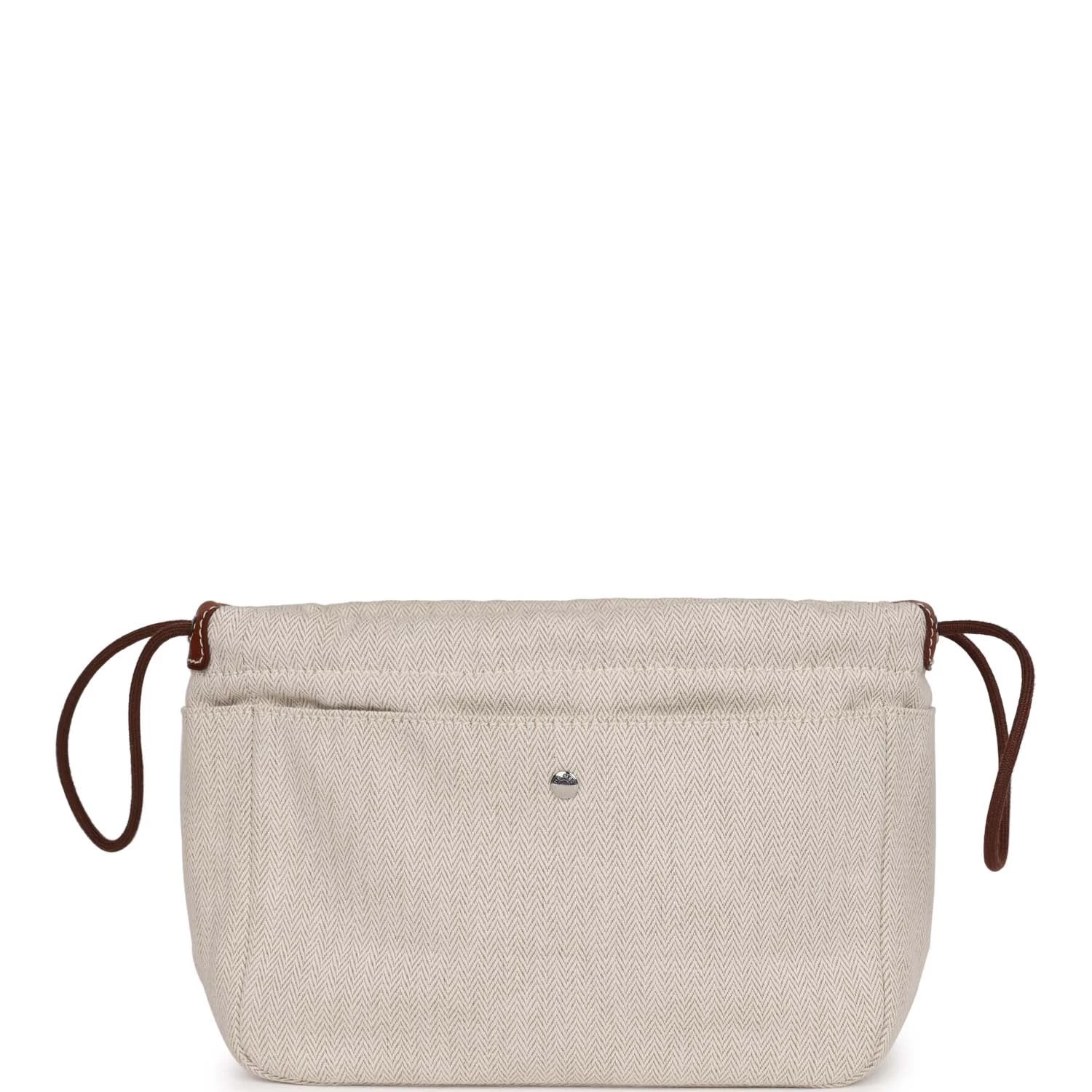 Hermès Hermes Fourbi 25 Pouch Naturel And Fauve Canvas And Barenia Calfskin Palladium Hardware 3 Hermès Hermes Fourbi 25 Pouch Naturel And Fauve Canvas And Barenia Calfskin Palladium Hardware
