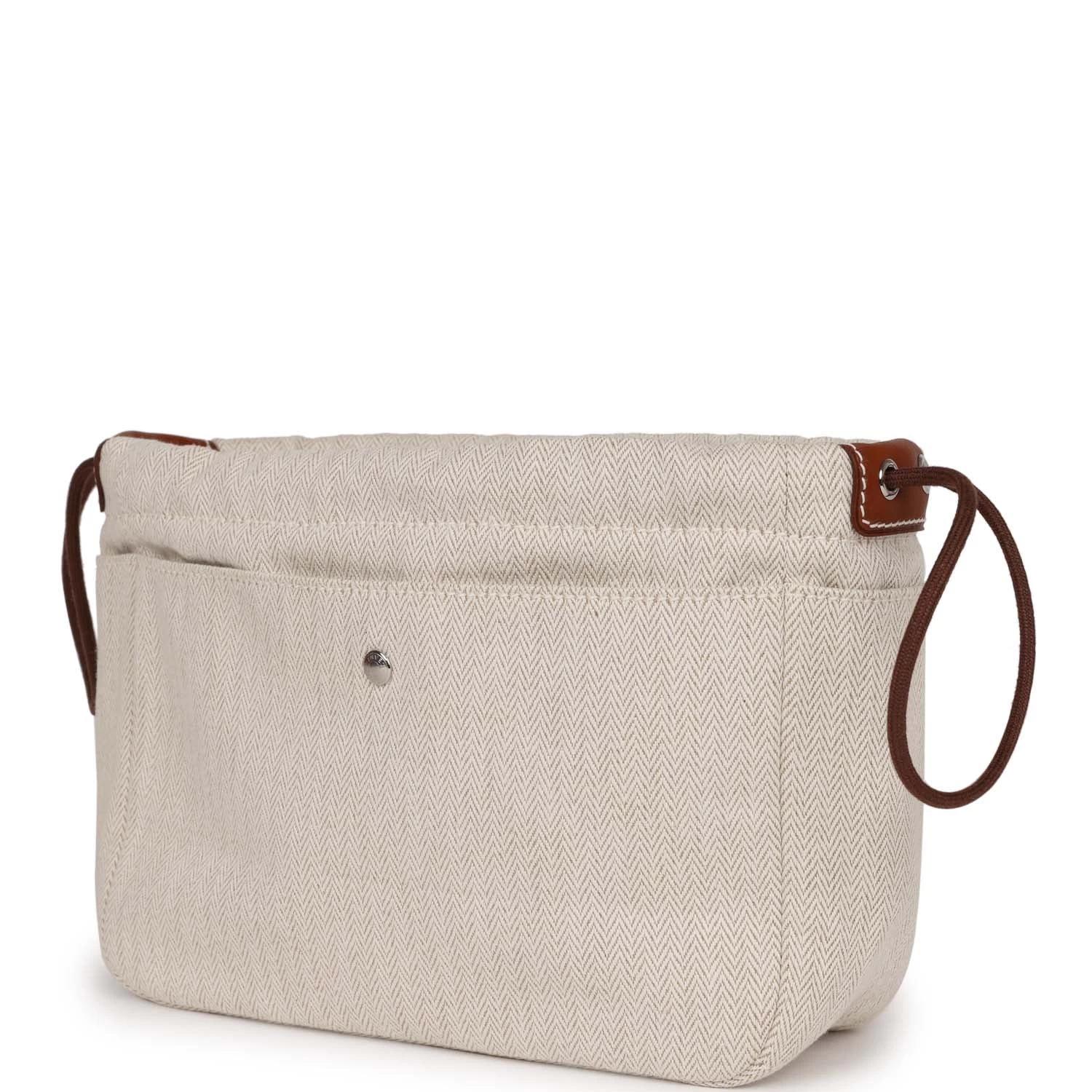 Hermès Hermes Fourbi 25 Pouch Naturel And Fauve Canvas And Barenia Calfskin Palladium Hardware 7 Hermès Hermes Fourbi 25 Pouch Naturel And Fauve Canvas And Barenia Calfskin Palladium Hardware - Image 5
