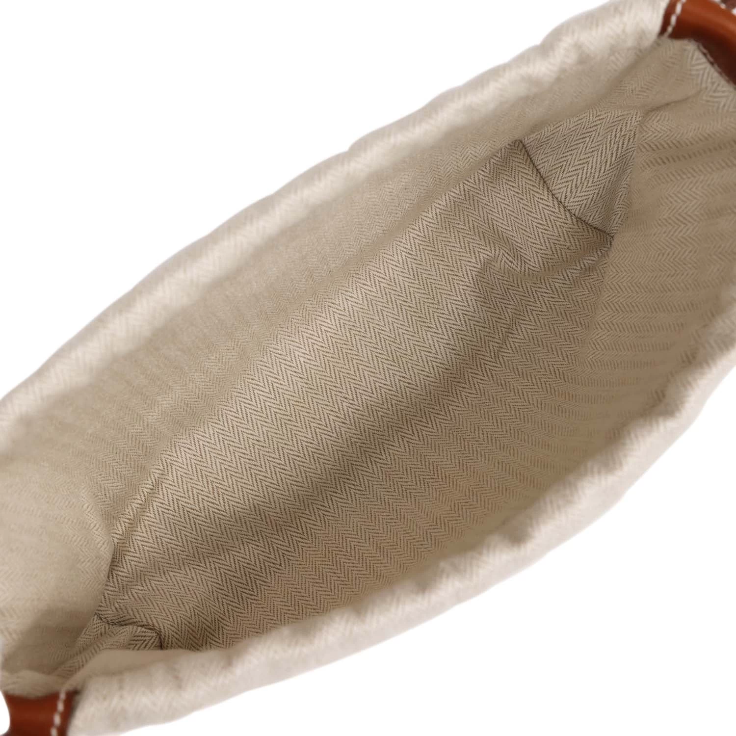 Hermès Hermes Fourbi 25 Pouch Naturel And Fauve Canvas And Barenia Calfskin Palladium Hardware 9 Hermès Hermes Fourbi 25 Pouch Naturel And Fauve Canvas And Barenia Calfskin Palladium Hardware - Image 7