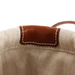 Hermès Hermes Fourbi 25 Pouch Naturel And Fauve Canvas And Barenia Calfskin Palladium Hardware 17 Hermès Hermes Fourbi 25 Pouch Naturel And Fauve Canvas And Barenia Calfskin Palladium Hardware -Online Bag Store H OT 230816 1 08