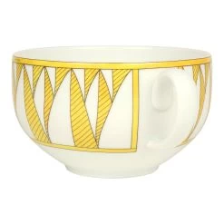 Hermès Hermes "Soleil D’ Hermes" Yellow Porcelain Breakfast Cup And Saucer Set 15 Hermès Hermes "Soleil D’ Hermes" Yellow Porcelain Breakfast Cup And Saucer Set -Online Bag Store H OT 240130 1 VP 03