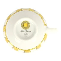 Hermès Hermes "Soleil D’ Hermes" Yellow Porcelain Breakfast Cup And Saucer Set 18 Hermès Hermes "Soleil D’ Hermes" Yellow Porcelain Breakfast Cup And Saucer Set -Online Bag Store H OT 240130 1 VP 06