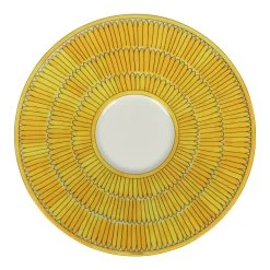 Hermès Hermes "Soleil D’ Hermes" Yellow Porcelain Breakfast Cup And Saucer Set 20 Hermès Hermes "Soleil D’ Hermes" Yellow Porcelain Breakfast Cup And Saucer Set -Online Bag Store H OT 240130 1 VP 08