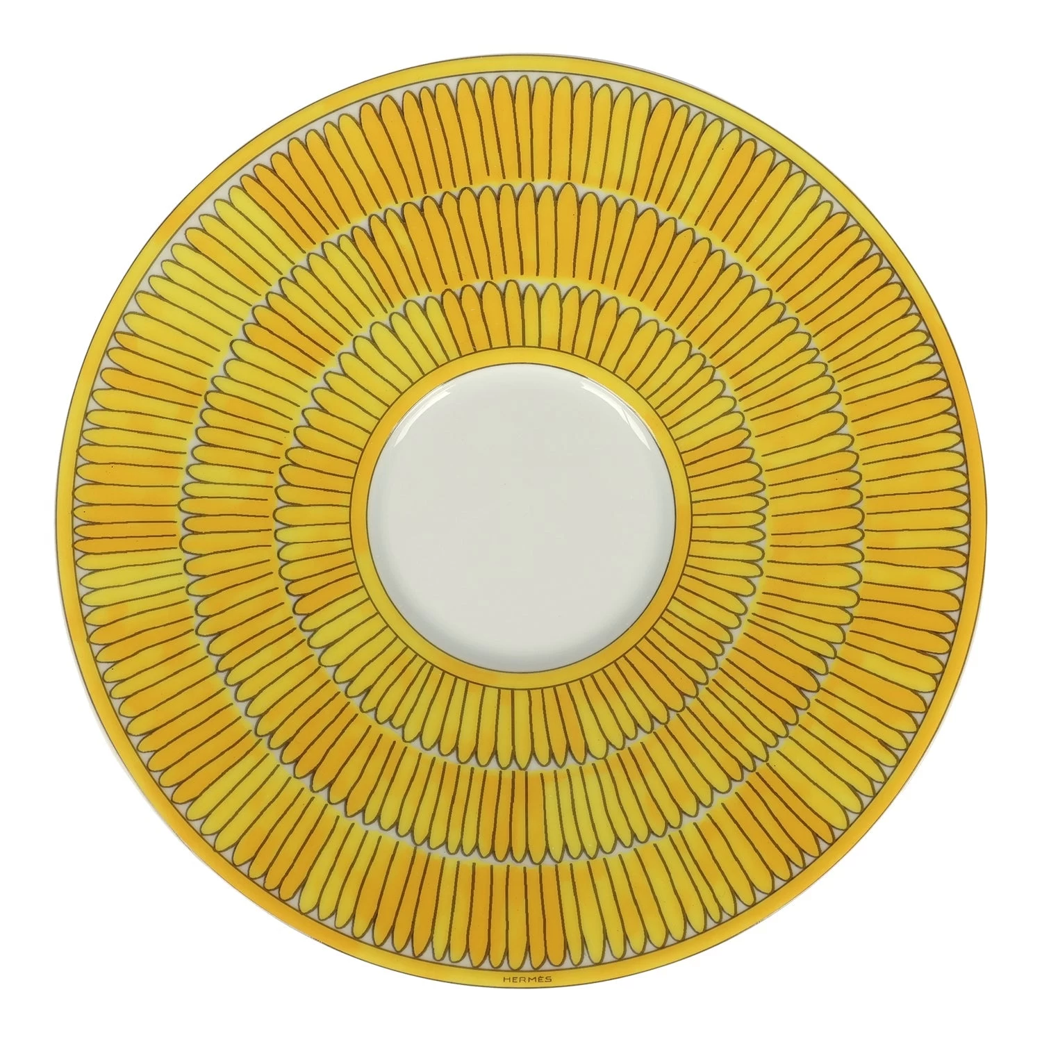 Hermès Hermes "Soleil D’ Hermes" Yellow Porcelain Breakfast Cup And Saucer Set 10 Hermès Hermes "Soleil D’ Hermes" Yellow Porcelain Breakfast Cup And Saucer Set - Image 8