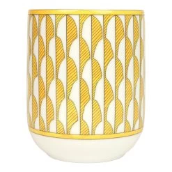 Hermès Hermes "Soleil D’ Hermes" Yellow Porcelain Breakfast Mug Set -Online Bag Store H OT 240130 2 VP 03