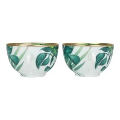 Hermès Hermes Passifolia Porcelain Breakfast Cup And Saucer Set Green & White 24K Gold & Porcelain 13 Hermès Hermes Passifolia Porcelain Breakfast Cup And Saucer Set Green & White 24K Gold & Porcelain -Online Bag Store H OT 240304 1 VP 03