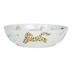 Hermès Hermes Epopee Set Of 4 White Multicolor Porcelain Tableware Set -Online Bag Store H OT 240312 2 VP 07