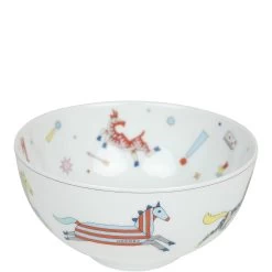 Hermès Hermes Epopee Set Of 4 White Multicolor Porcelain Tableware Set -Online Bag Store H OT 240312 2 VP 11