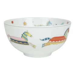 Hermès Hermes Epopee Set Of 4 White Multicolor Porcelain Tableware Set -Online Bag Store H OT 240312 2 VP 13