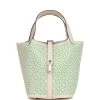 Hermès Hermes Picotin Lock 18 "Lucky Daisy" Nata Swift Palladium Hardware -Online Bag Store H P 081222 1 01