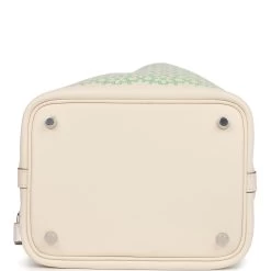 Hermès Hermes Picotin Lock 18 "Lucky Daisy" Nata Swift Palladium Hardware -Online Bag Store H P 081222 1 06