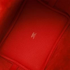 Hermès Hermes Picotin Lock 18 Vermillion Clemence Gold Hardware -Online Bag Store H PI 012623 2 08
