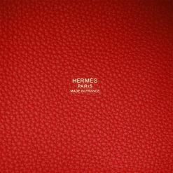 Hermès Hermes Picotin Lock 18 Vermillion Clemence Gold Hardware -Online Bag Store H PI 012623 2 09