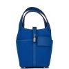 Hermès Hermes Picotin Cargo 18 Bleu France Swift And Toile Canvas Palladium Hardware 2 Hermès Hermes Picotin Cargo 18 Bleu France Swift And Toile Canvas Palladium Hardware -Online Bag Store H PI 021422 1 01