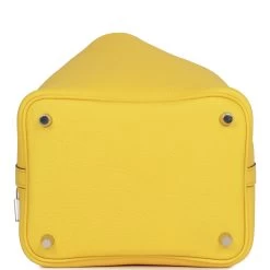 Hermès Hermes Picotin Lock 18 Jaune De Naples Clemence Palladium Hardware -Online Bag Store H PI 052722 1 06