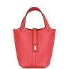 Hermès Hermes Picotin Lock 18 Rose Texas Clemence Palladium Hardware 1 Hermès Hermes Picotin Lock 18 Rose Texas Clemence Palladium Hardware -Online Bag Store H PI 102422 2 01