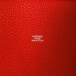 Hermès Hermes Picotin Lock 18 Vermillion Clemence Palladium Hardware -Online Bag Store H PI 102422 3 08