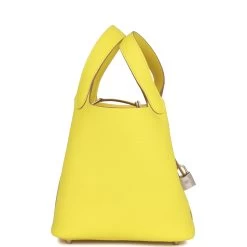 Hermès Hermes Picotin Lock 18 Lime Clemence Palladium Hardware -Online Bag Store H PI 102622 1 03