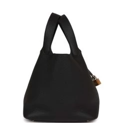 Hermès Hermes Picotin Lock 22 Black Clemence Gold Hardware -Online Bag Store H PI 230531 1 TC 04