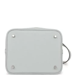 Hermès Hermes Picotin Lock 22 Bleu Pale Clemence Palladium Hardware -Online Bag Store H PI 230712 1 06