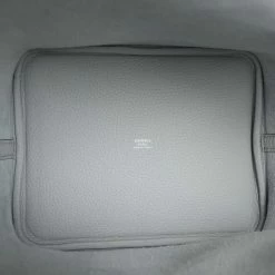 Hermès Hermes Picotin Lock 22 Bleu Pale Clemence Palladium Hardware -Online Bag Store H PI 230712 1 07