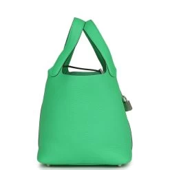 Hermès Hermes Picotin Lock 18 Vert Comics Clemence Palladium Hardware -Online Bag Store H PI 230725 2 04