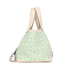 Hermès Hermes Micro Picotin Lock 14 "Lucky Daisy" Nata Swift Palladium Hardware -Online Bag Store H PI 230728 4 MM 04